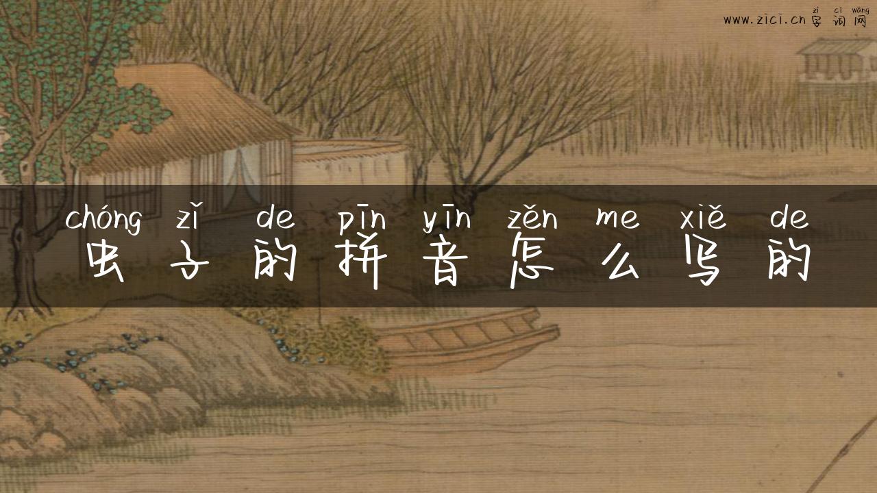虫子的拼音怎么写的