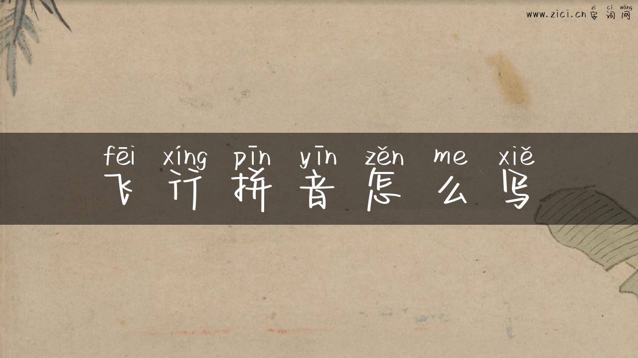 飞行拼音怎么写