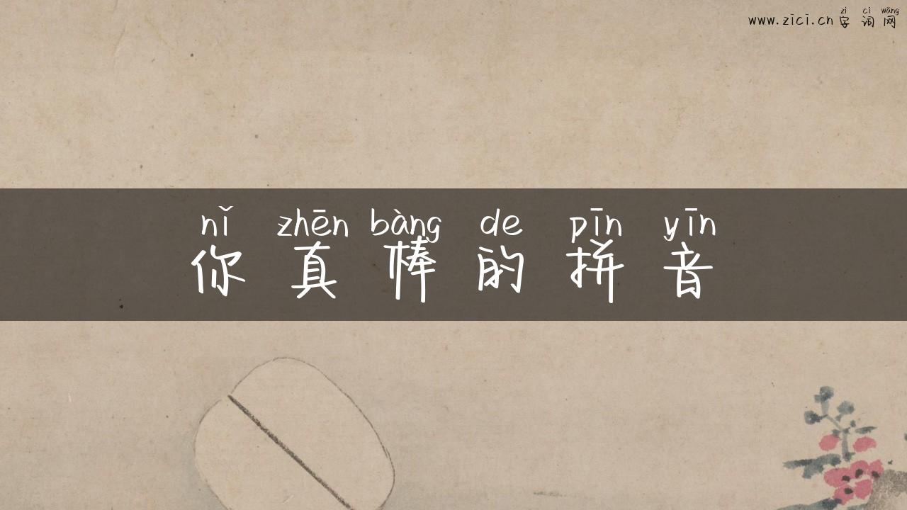 你真棒的拼音