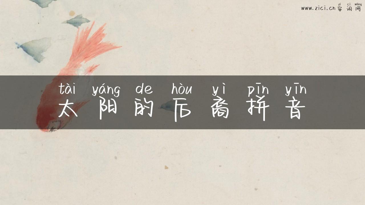 太阳的后裔拼音