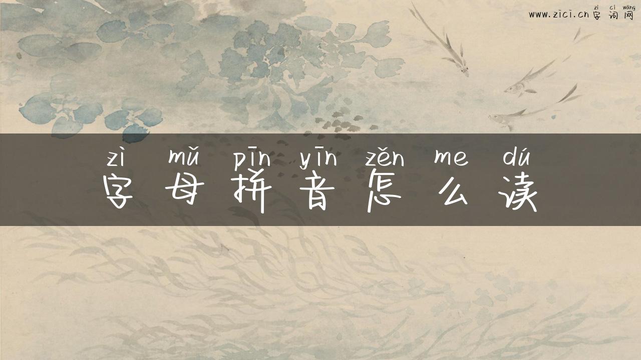 字母拼音怎么读