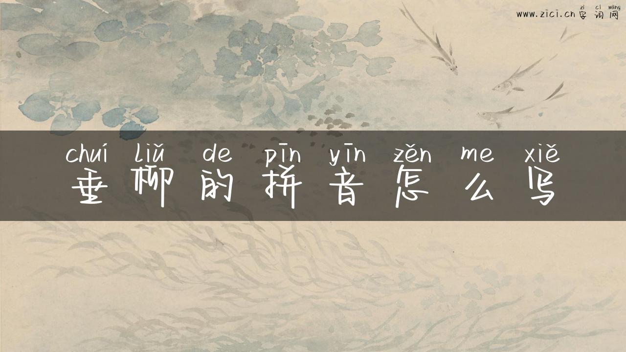 垂柳的拼音怎么写