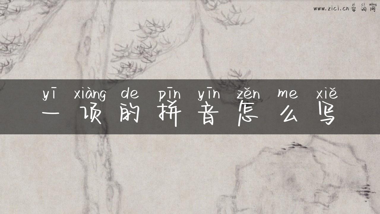 一项的拼音怎么写