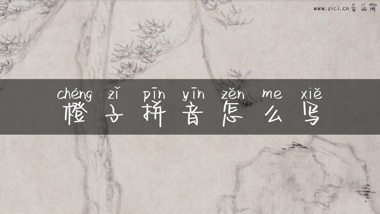 橙子拼音怎么写
