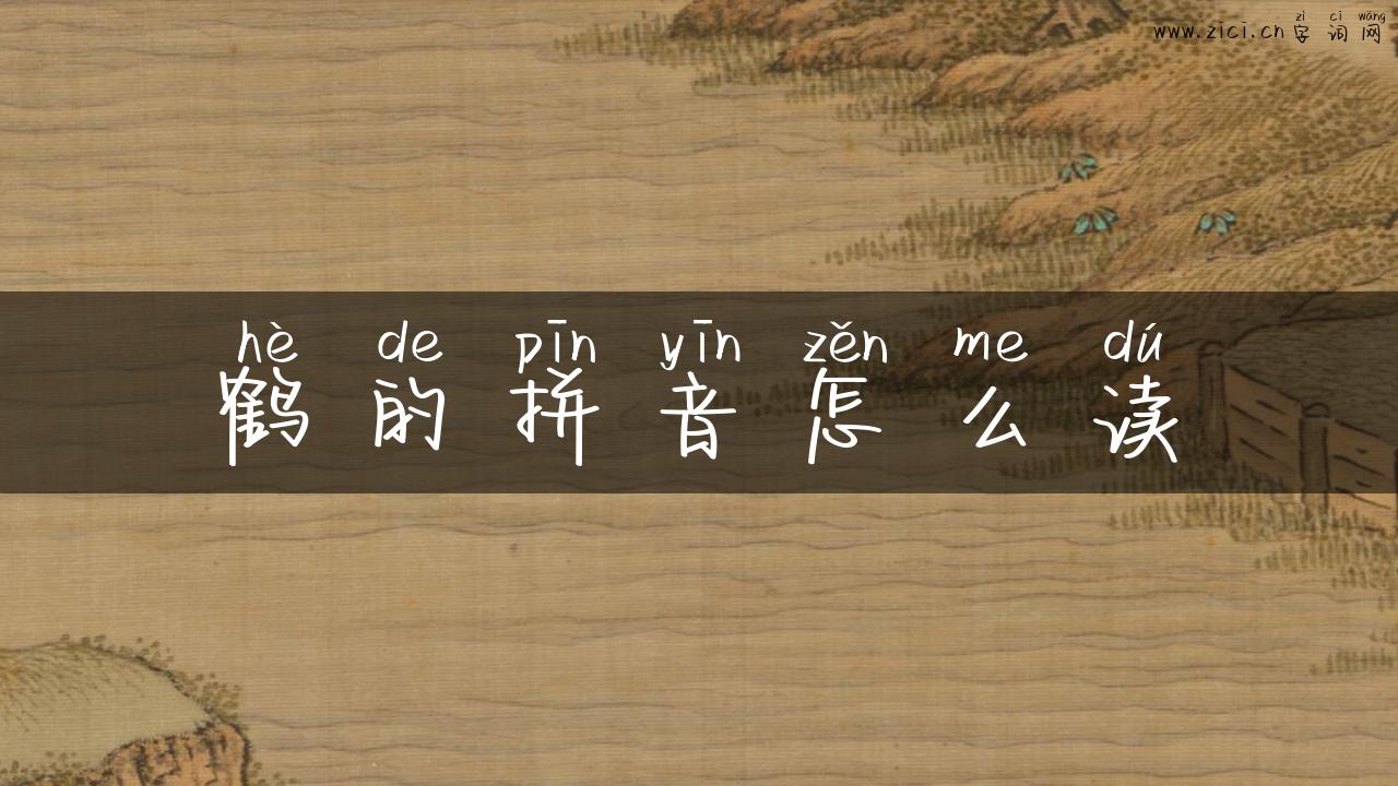 鹤的拼音怎么读