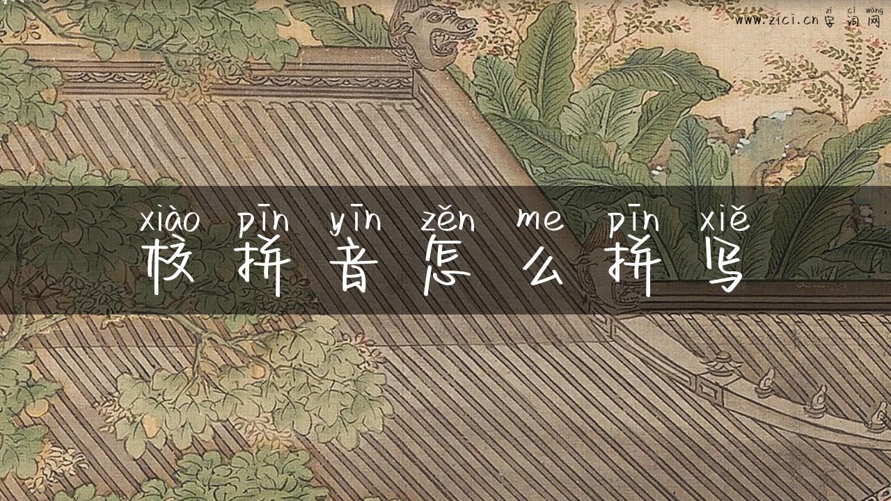 校拼音怎么拼写