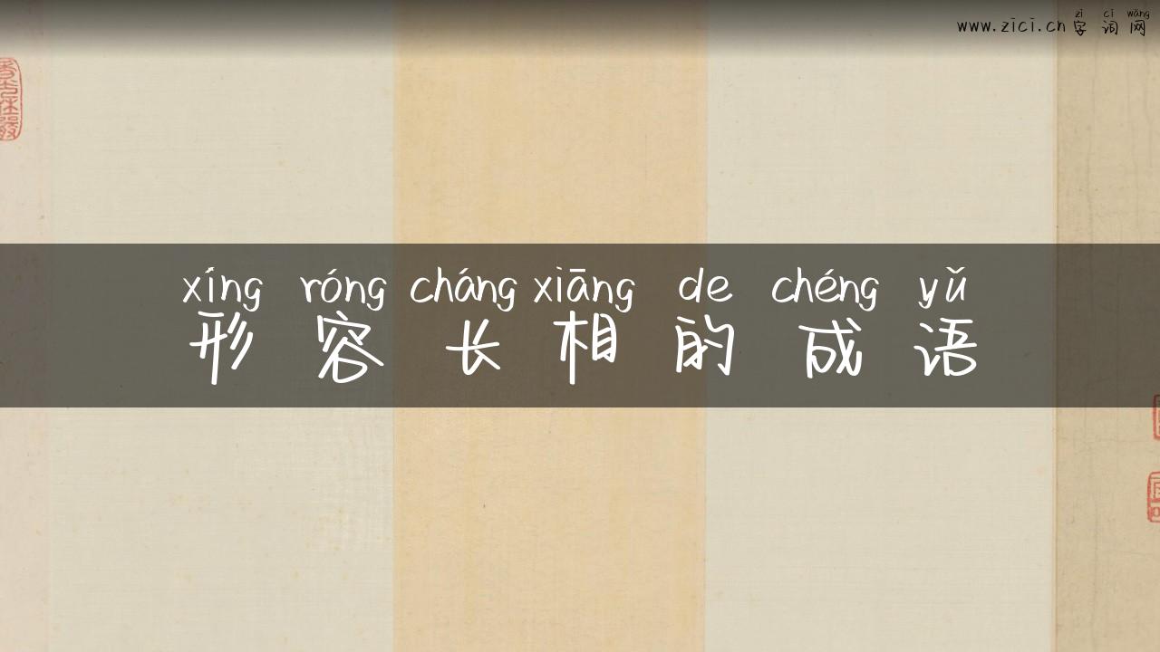 形容长相的成语