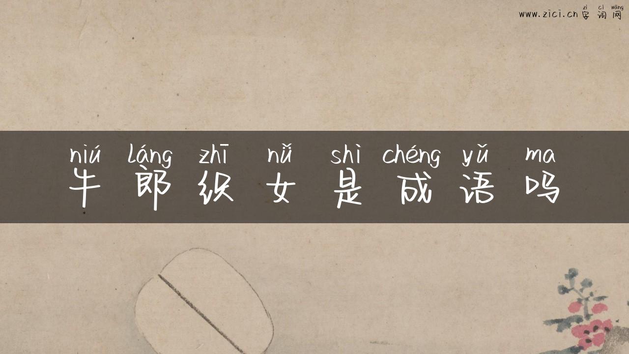 牛郎织女是成语吗