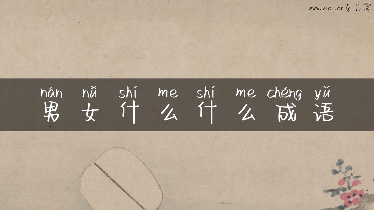 男女什么什么成语