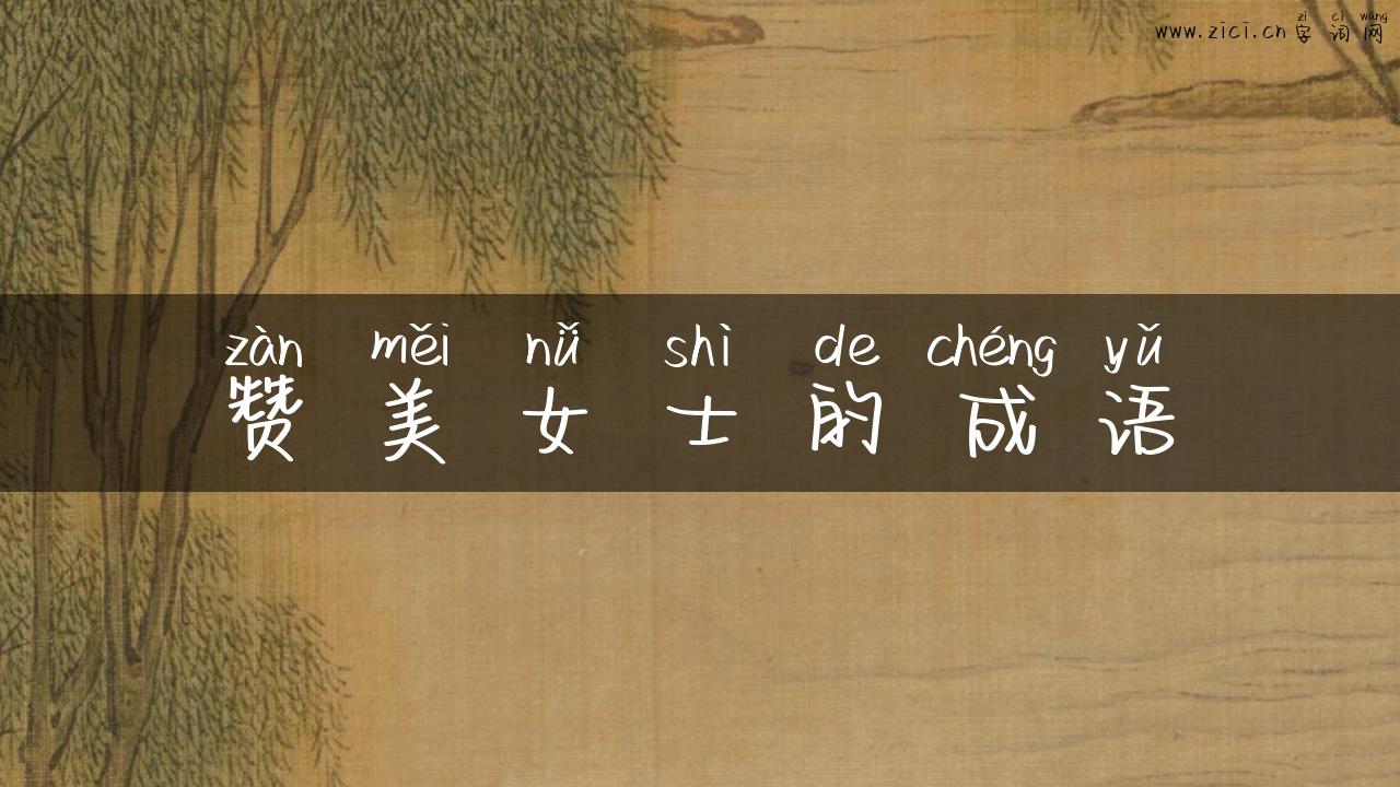 赞美女士的成语