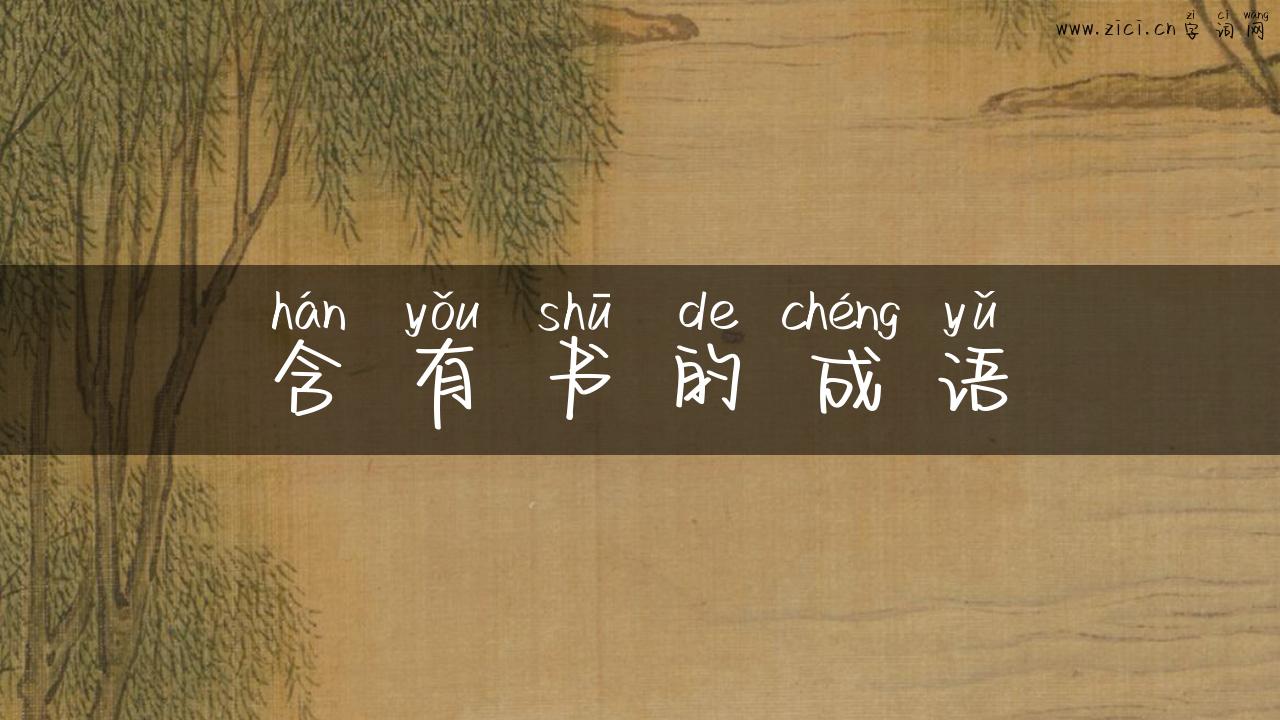 含有书的成语