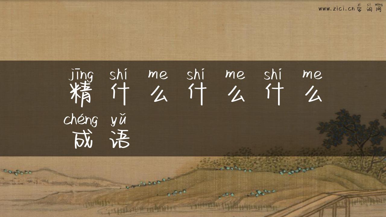 精什么什么什么成语