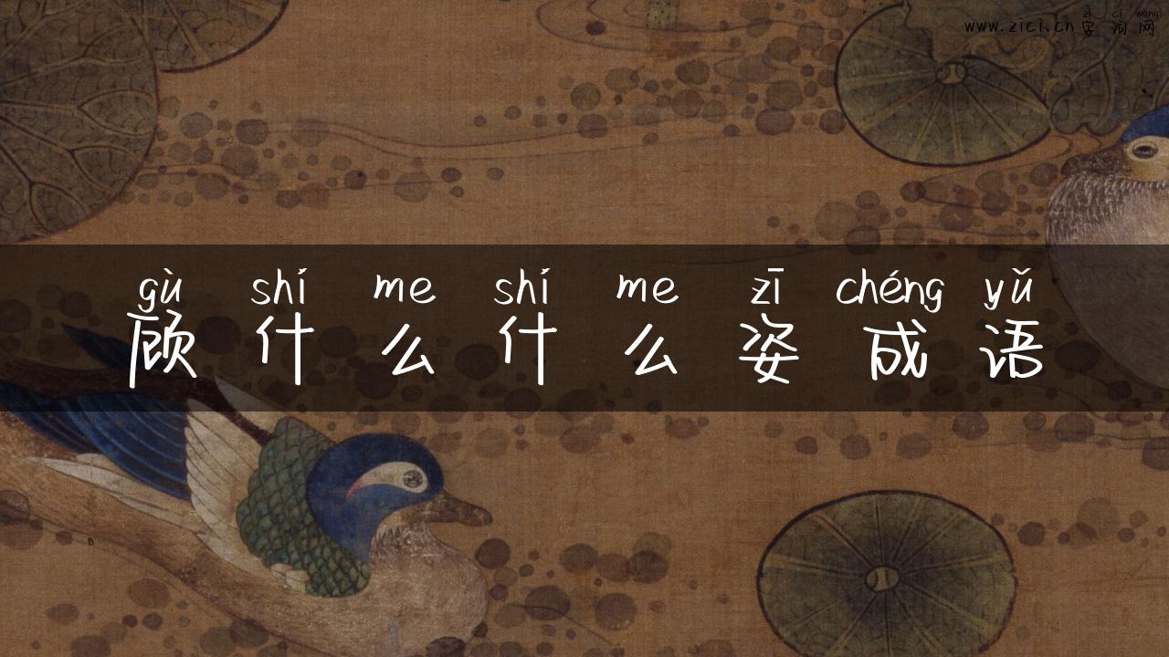 顾什么什么姿成语