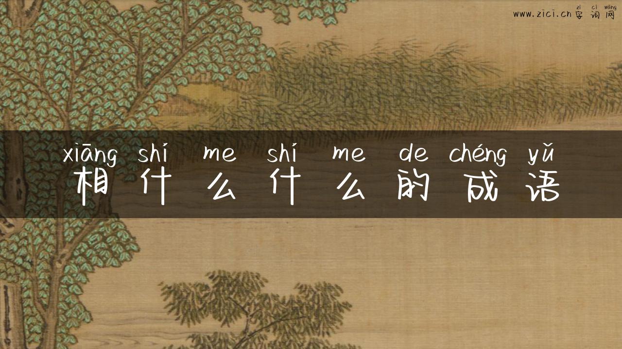 相什么什么的成语