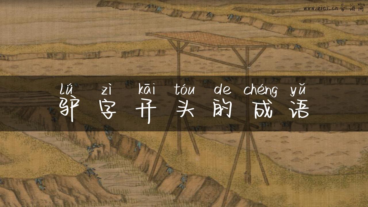 驴字开头的成语