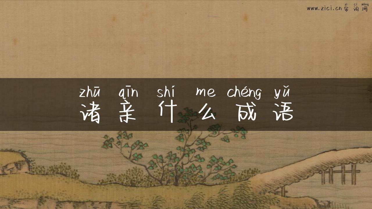 诸亲什么成语
