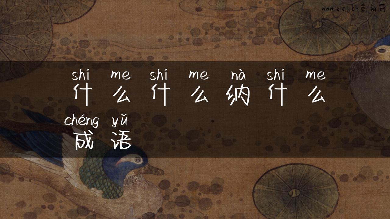 什么什么纳什么成语