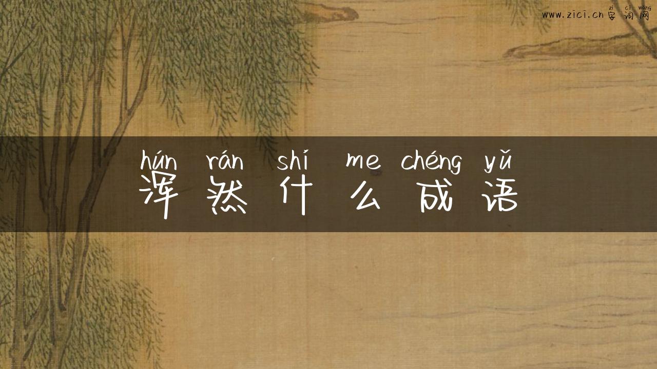 浑然什么成语