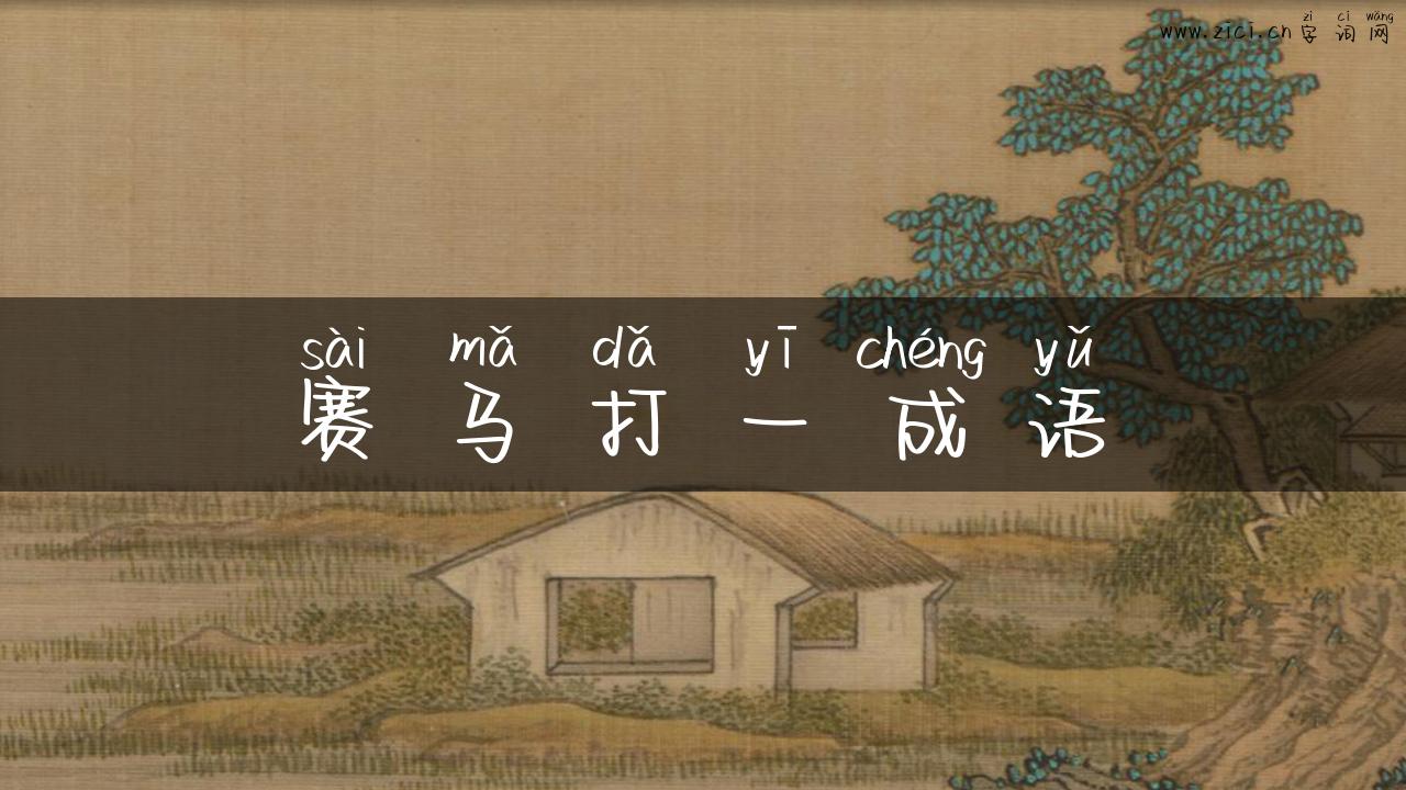 赛马打一成语