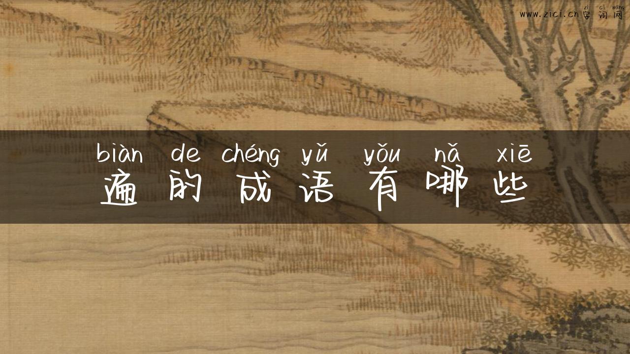遍的成语有哪些