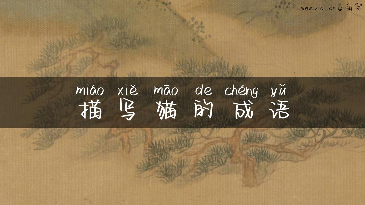 描写猫的成语