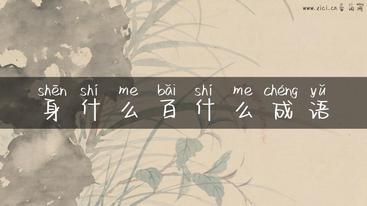 身什么百什么成语
