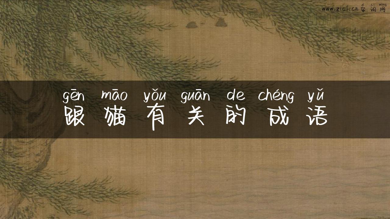 跟猫有关的成语