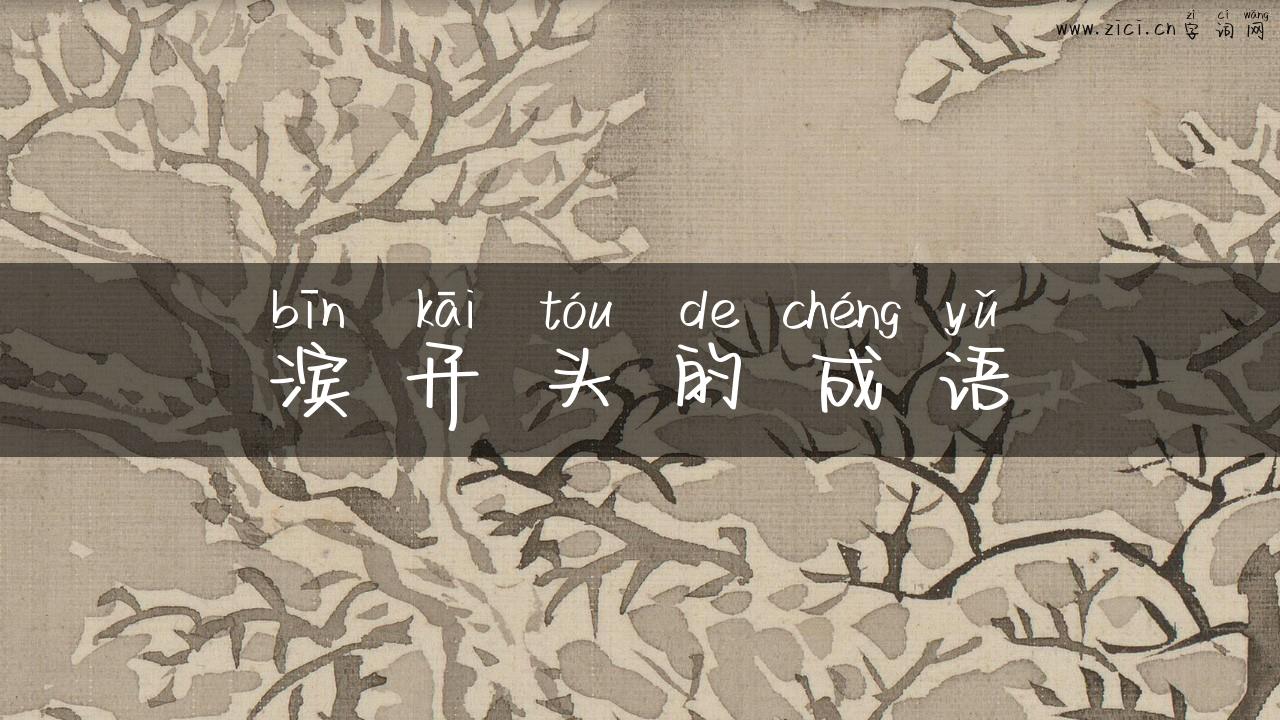 滨开头的成语