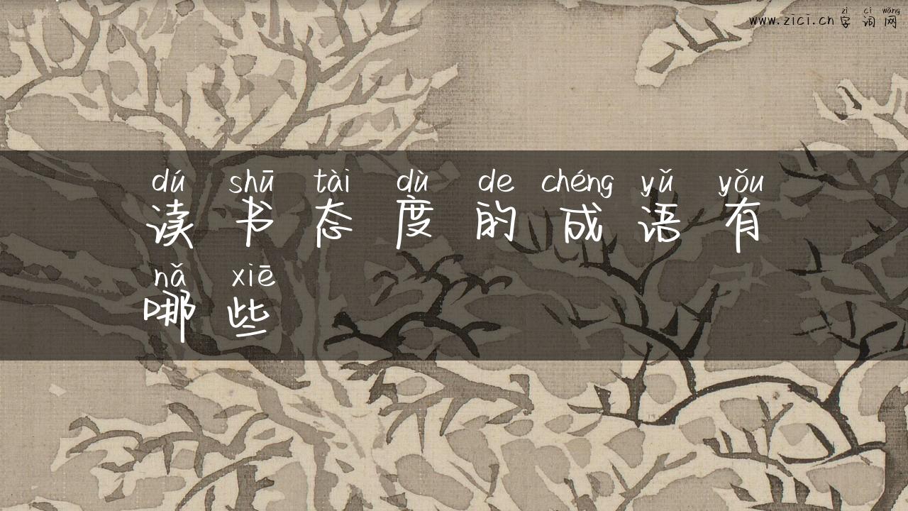 读书态度的成语有哪些