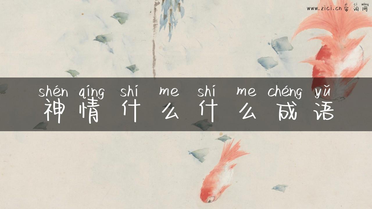 神情什么什么成语