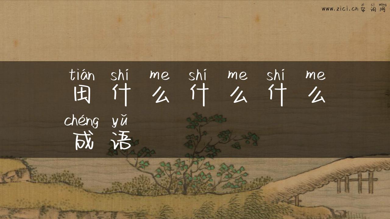 田什么什么什么成语