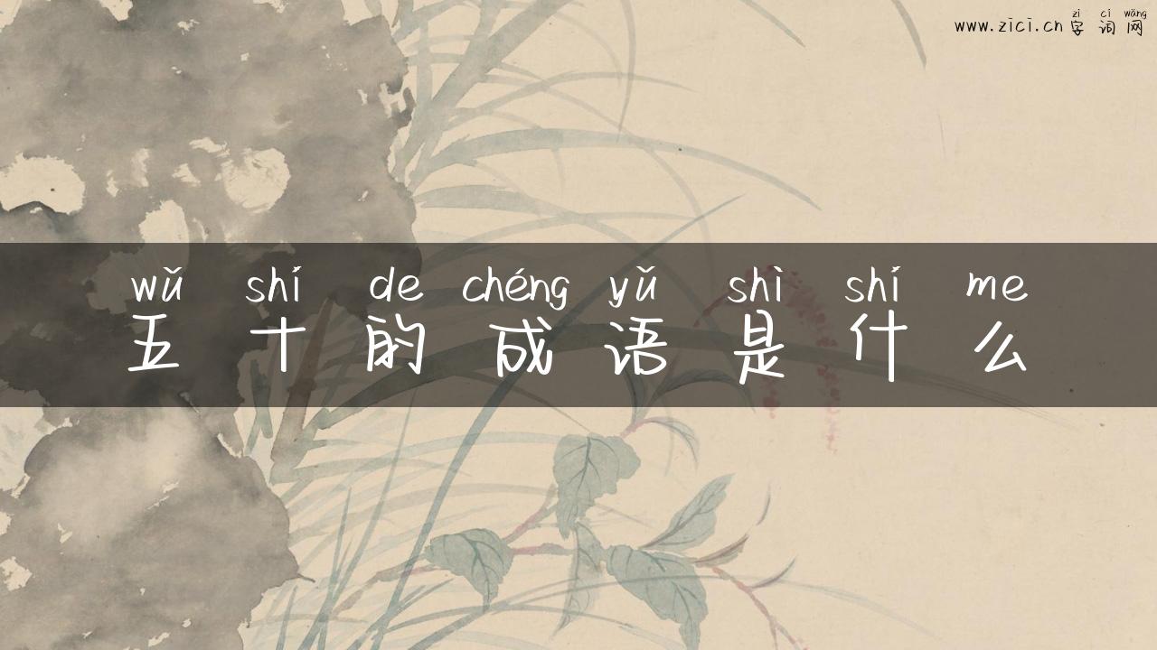 五十的成语是什么