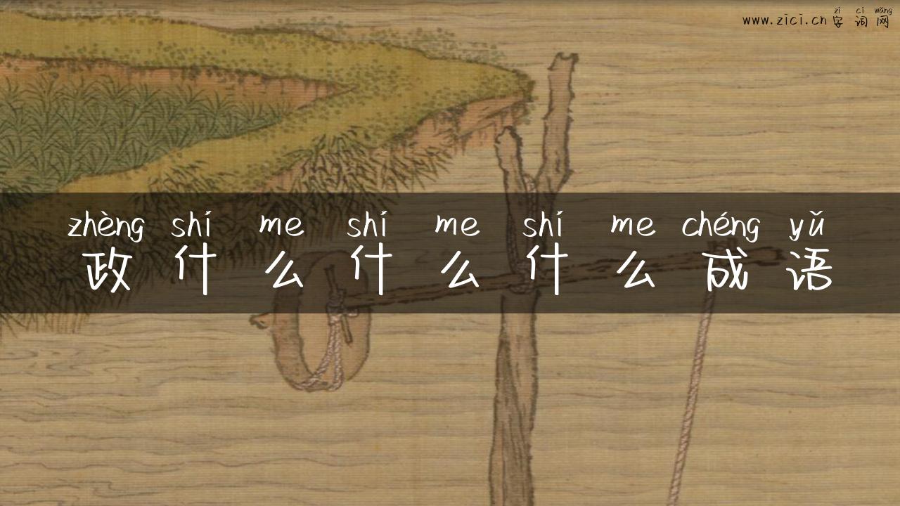 政什么什么什么成语