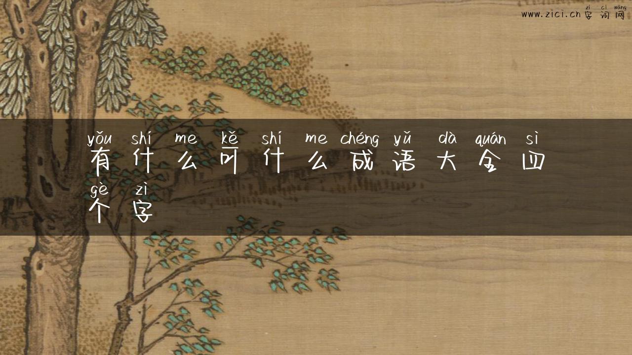 有什么可什么成语大全四个字