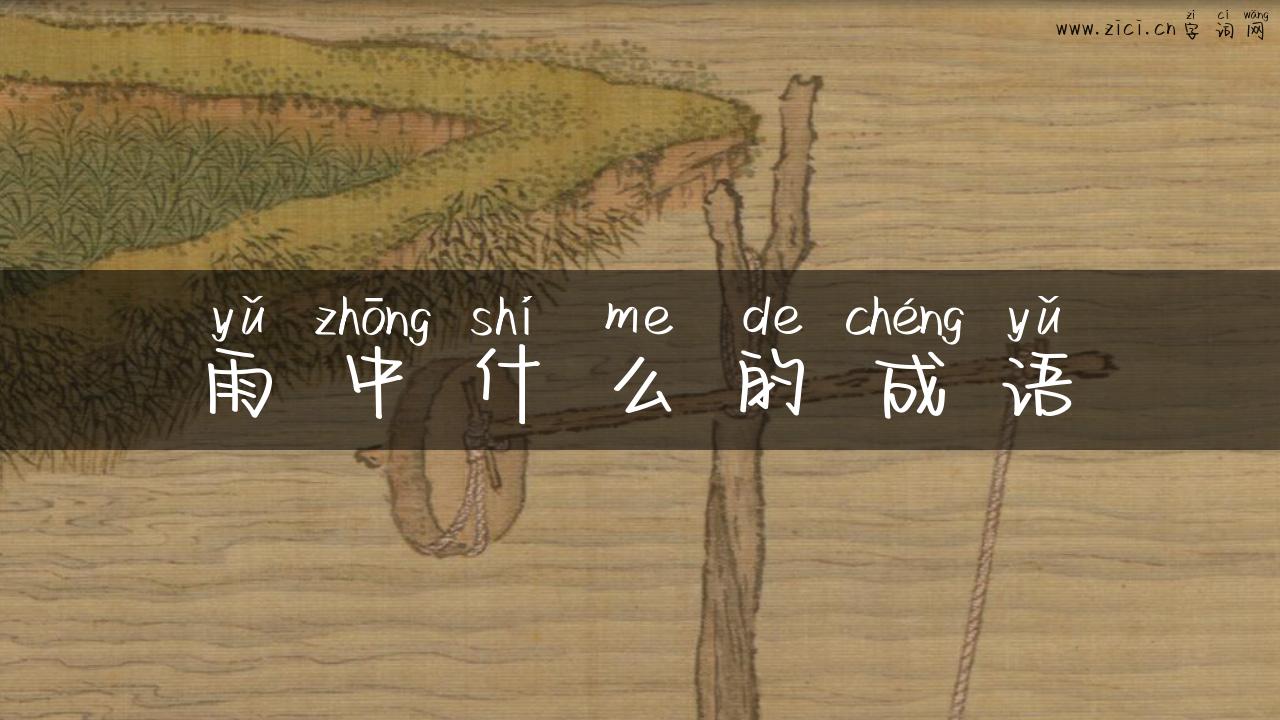 雨中什么的成语