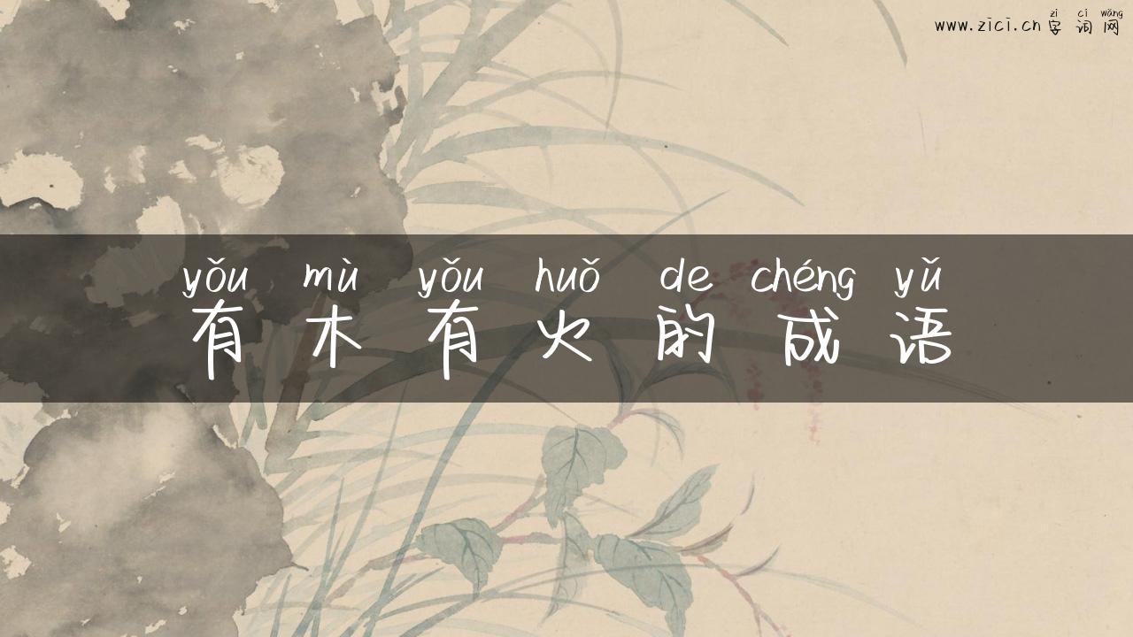 有木有火的成语