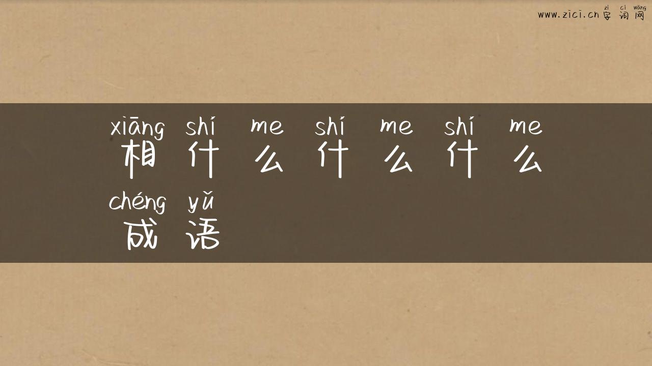相什么什么什么成语
