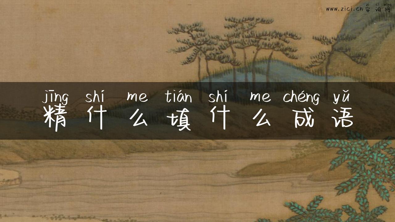 精什么填什么成语