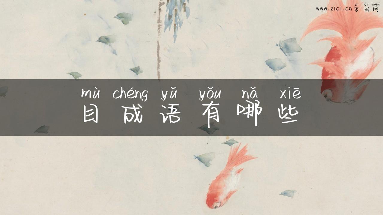 目成语有哪些