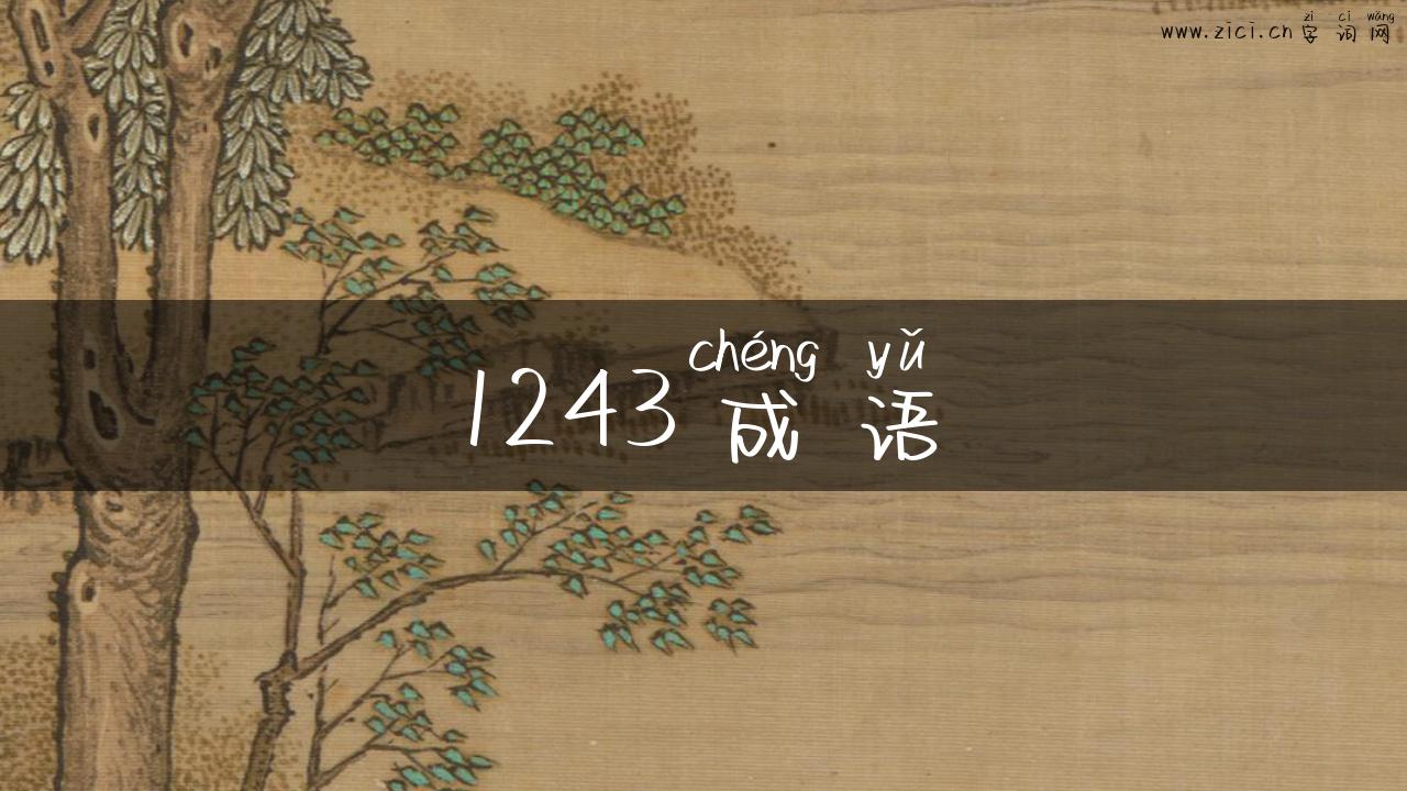 1243成语