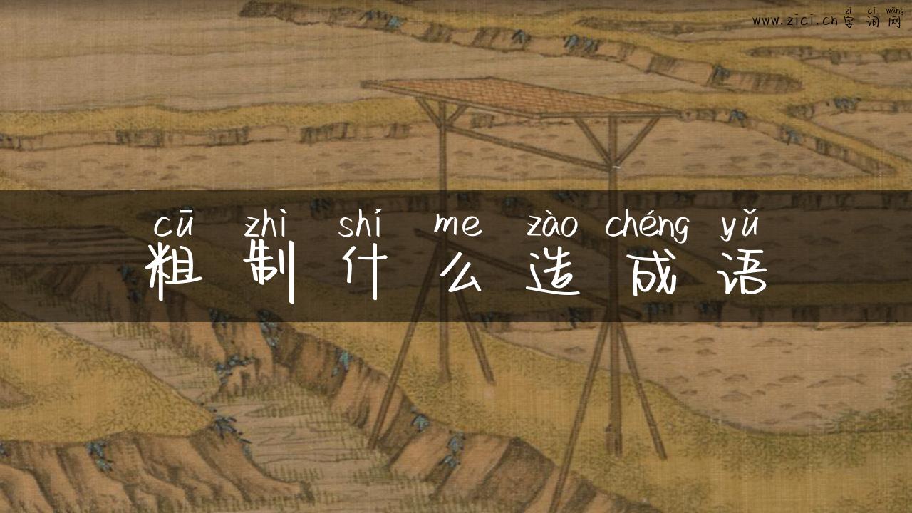 粗制什么造成语