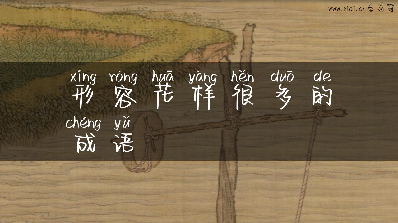 形容花样很多的成语