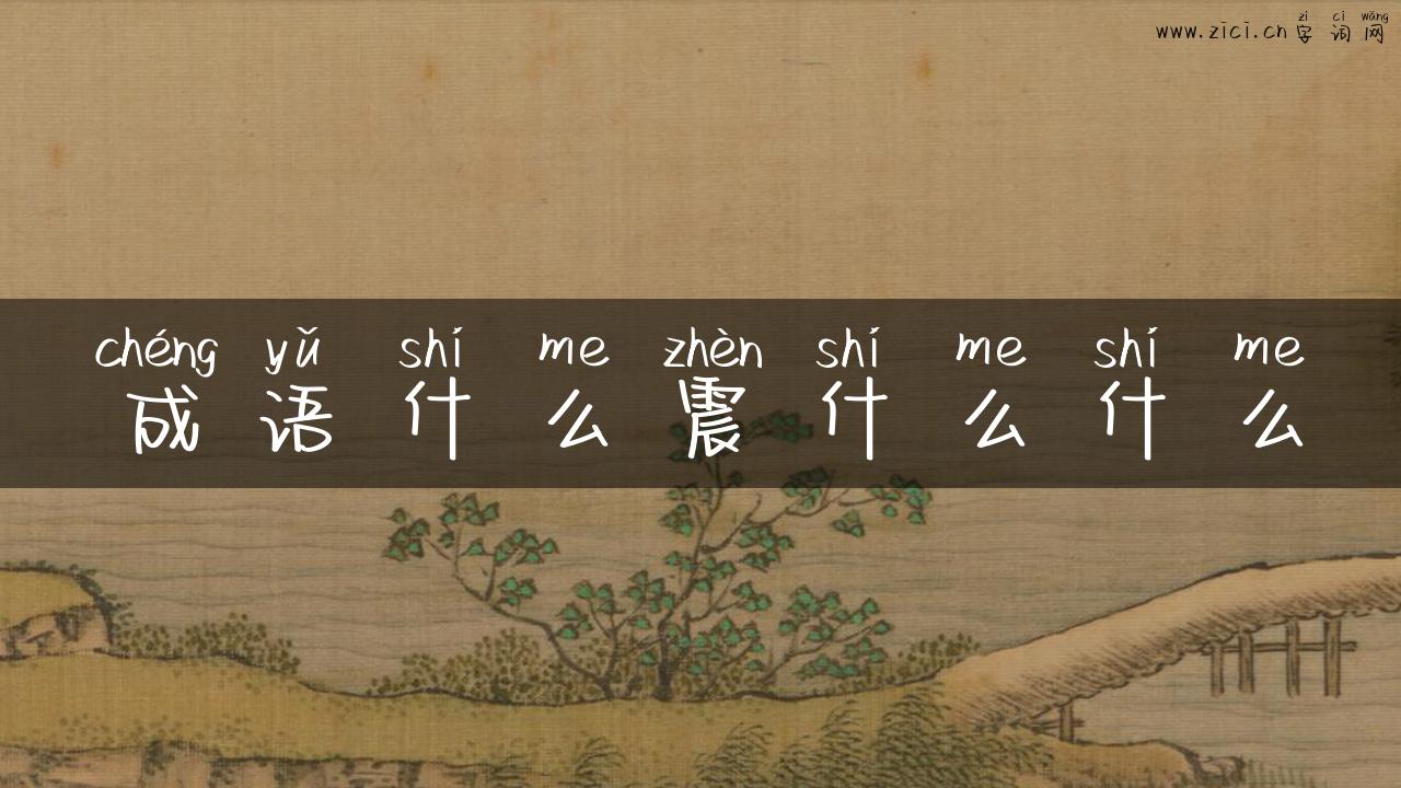 成语什么震什么什么