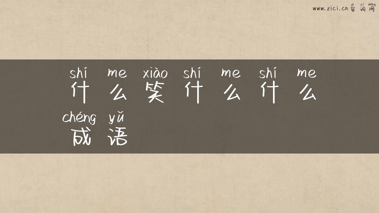 什么笑什么什么成语