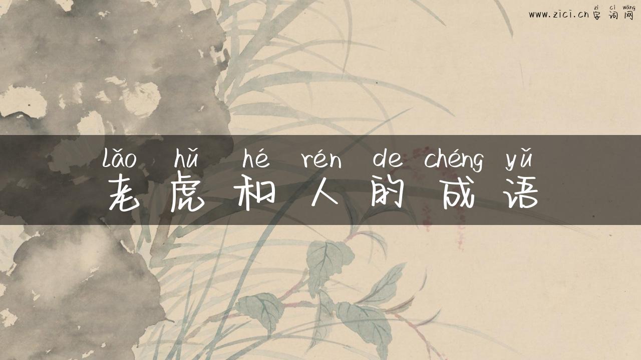 老虎和人的成语