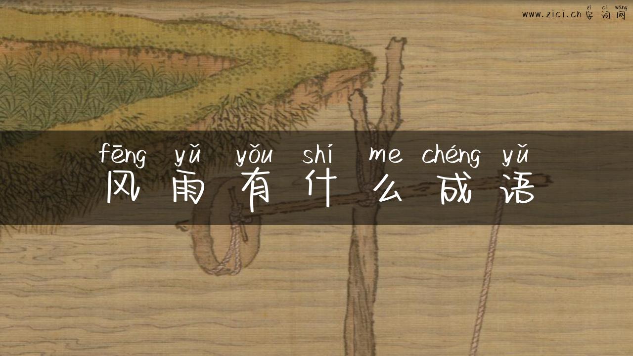 风雨有什么成语