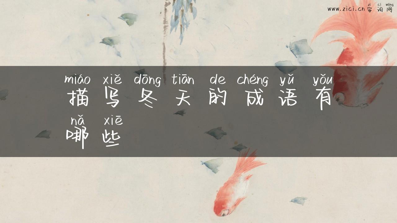 描写冬天的成语有哪些