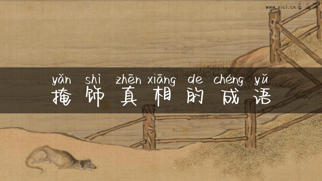 掩饰真相的成语