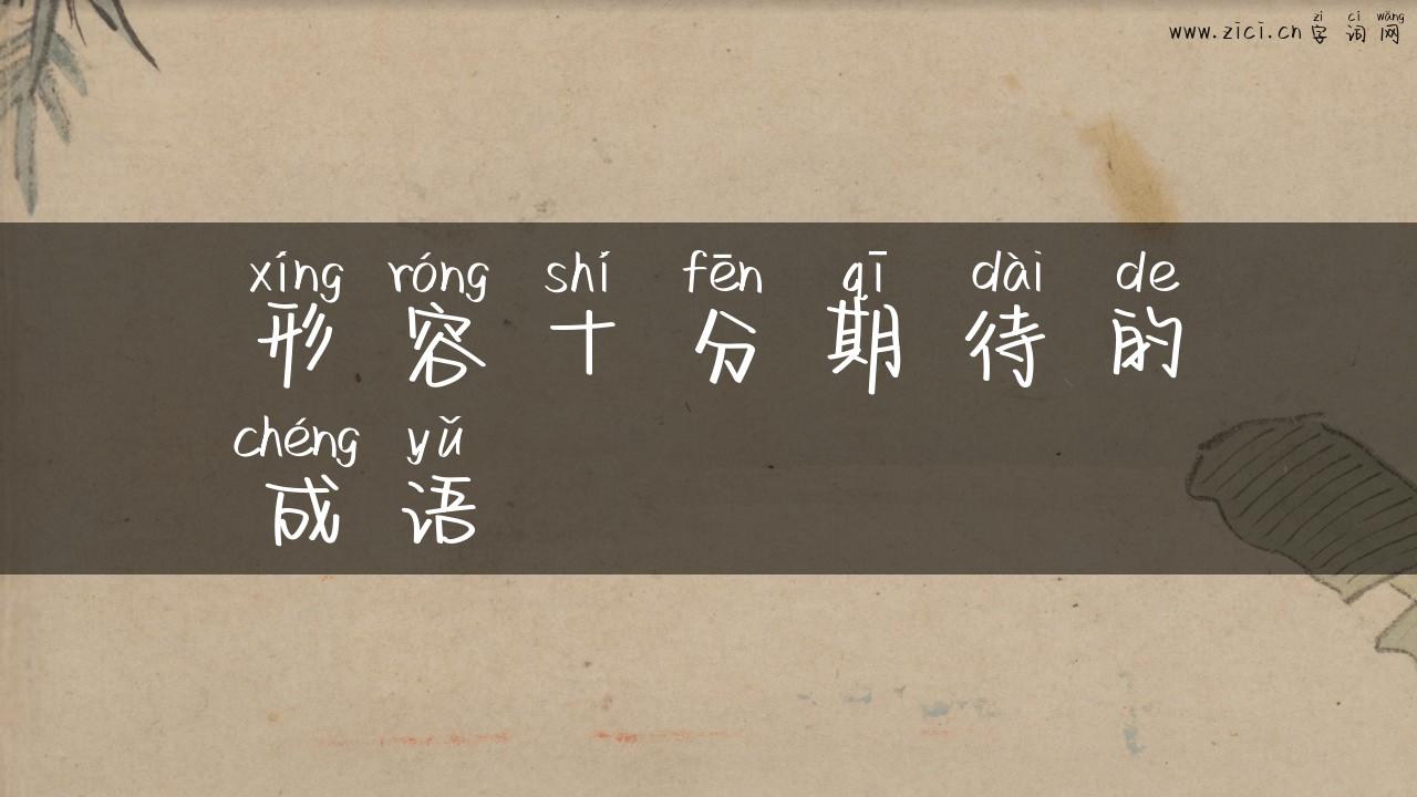 形容十分期待的成语