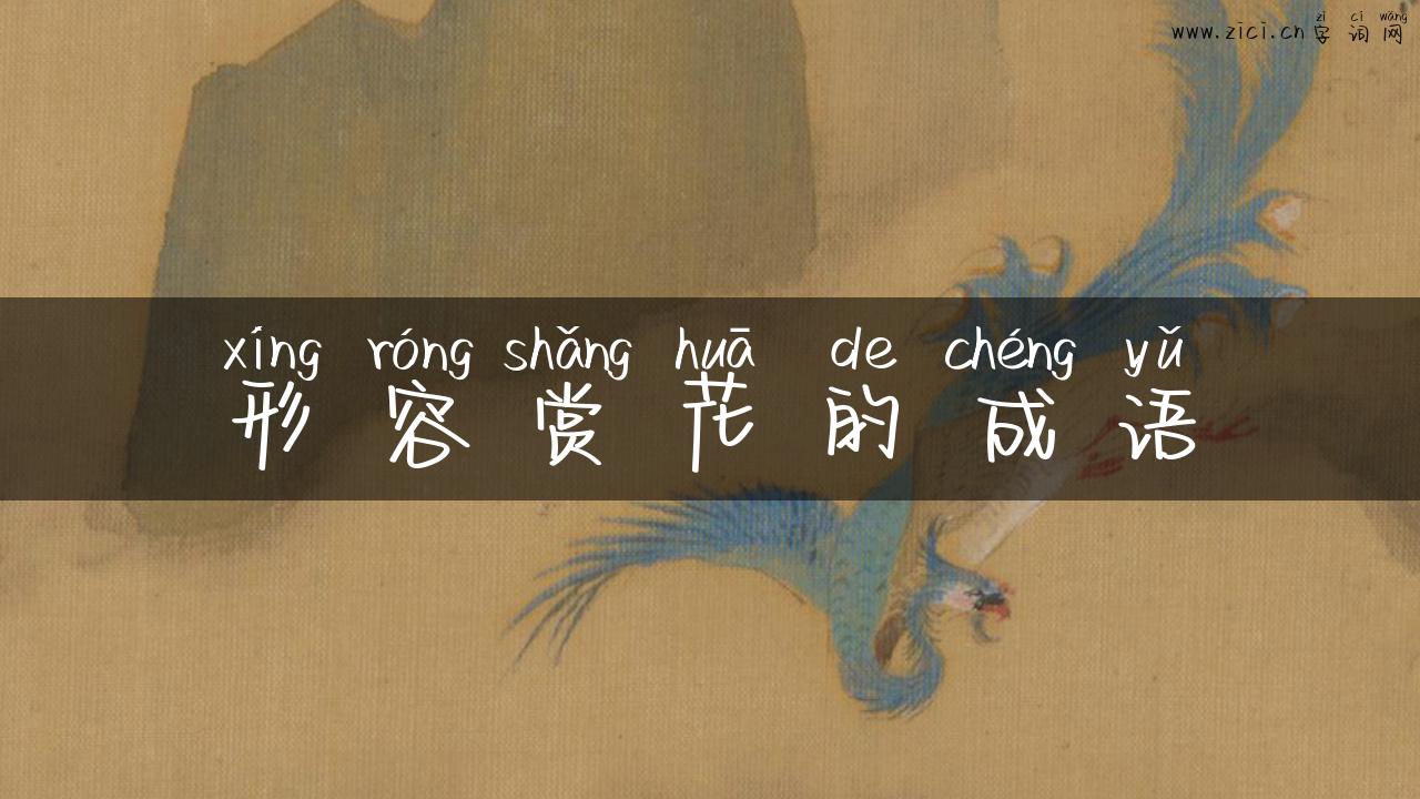 形容赏花的成语